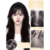 T028 MÁI VOAN MÂY TÓC TƠ PHA 10% TÓC THẬT 35CM