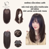 CH2129 MÁI HÓI DỆT KIM TÓC GIẢ 40CM