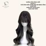 CH2063-7 -MÁI HÓI DỆT KIM XOĂN DÀI LIGHT KHÓI