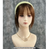 MÁI 3D TÓC THẬT BĂNG ĐÔ XANH CỐM