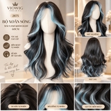 2875 BỘ XOĂN SÓNG ĐEN MÁI XANH