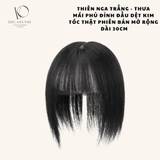 [MÁI THƯA] MÁI THẬT 4D DÊT KIM THIÊN NGA TRẮNG SIZE 7X11/25CM