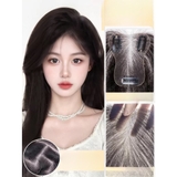 T028 MÁI VOAN MÂY TÓC TƠ PHA 10% TÓC THẬT 35CM