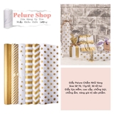 Giấy Pelure Mix Nhũ Vàng Size 50*70 (TÚI 50 TỜ)