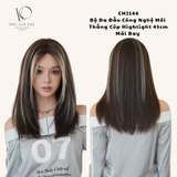 CH2146 CÚP MÁI DÀI NÂU ĐEN LIGHT BẠCH KIM