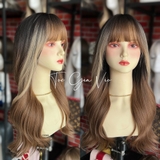 C0368 XOĂN SÓNG OMBRE NÂU CACAO LIGHT TÂY