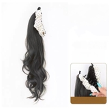 G31 GẤP LỤA TRẮNG CHẤM BI XOĂN 45CM