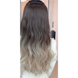 B2575 TÓC BĂNG ĐÔ ĐEN OMBRE BẠCH KIM (KHÔNG CÀI)