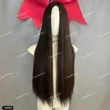 Z87007 MÀU NÂU ĐEN- THẲNG SUÔNG MÁI DÀI 75CM