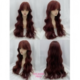 [DỆT KIM] CH2228 XOĂN SÓNG TẦNG 76CM ĐỎ CHERRY