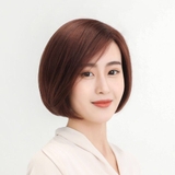 H6060 TÓC THẬT 2 MÁI CÚP 30CM