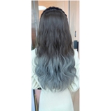 B2575 TÓC BĂNG ĐÔ ĐEN OMBRE XANH KHÓI (KHÔNG CÀI)