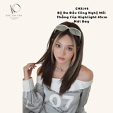 CH2146 CÚP MÁI DÀI NÂU ĐEN LIGHT BẠCH KIM