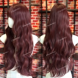 [DỆT KIM] CH2228 XOĂN SÓNG TẦNG 76CM ĐỎ CHERRY