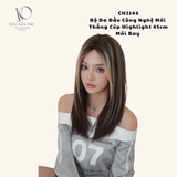 CH2146 CÚP MÁI DÀI NÂU ĐEN LIGHT BẠCH KIM