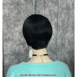6223 BỘ TÉM TÓC THẬT CÓ RÃNH DA ĐẦU