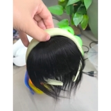 MÁI 3D TÓC THẬT BĂNG ĐÔ XANH CỐM