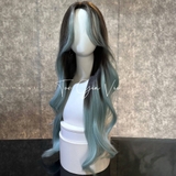 ML8121 BỘ XOĂN SÓNG NÂU OMBRE XANH MINT