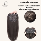 CH2129 MÁI HÓI DỆT KIM TÓC GIẢ 40CM