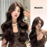 ML8154 XOĂN TẦNG DÀI MÁI BAY NÂU ĐEN