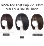 6224 TÓC THẬT RÃNH DA ĐẦU 30CM