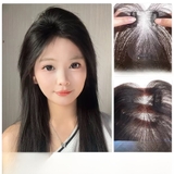 T028 MÁI VOAN MÂY TÓC TƠ PHA 10% TÓC THẬT 35CM