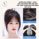 [MÁI THƯA] MÁI THẬT 4D DÊT KIM THIÊN NGA TRẮNG SIZE 7X11/25CM