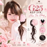 G25 KẸP TÓC HOA TRÀ HỒNG