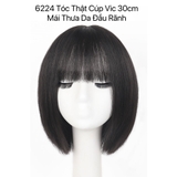 6224 TÓC THẬT RÃNH DA ĐẦU 30CM