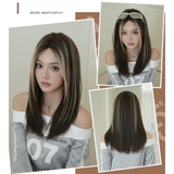 CH2146 CÚP MÁI DÀI NÂU ĐEN LIGHT BẠCH KIM