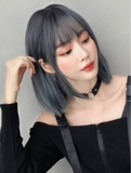 D3111 CÚP XANH KHÓI NHUỘM CHÂN ĐEN