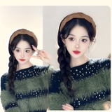 U207 TÓC BĂNG ĐÔ KÈM CÀI XÙ SÓNG