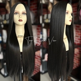 Z87007 MÀU ĐEN- THẲNG SUÔNG MÁI DÀI 75CM