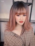 1335 - BỘ CÚP HỒNG CAM NHUỘM CHÂN ĐEN