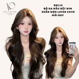[DỆT KIM] DKL19 BỘ XOĂN SÓNG TẦNG MÁI BAY DA ĐẦU LỚN