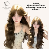 [DỆT KIM] DKL19 BỘ XOĂN SÓNG TẦNG MÁI BAY DA ĐẦU LỚN