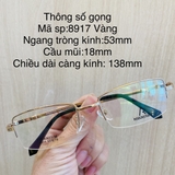 Gọng kính titanium 8912 8915 8917 8918 nửa khung thời trang nam siêu nhẹ siêu bền OURESS