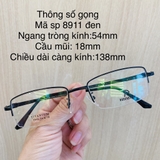 Gọng kính titanium 8911 8913 8914 8920 nửa khung thời trang nam siêu nhẹ siêu bền OURESS