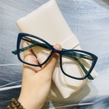 Gọng kính unisex nhựa Acetate cao cấp, dáng mắt mèo thời trang 8391