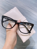 Gọng kính unisex nhựa Acetate cao cấp, dáng mắt mèo thời trang WD23