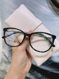 Gọng kính unisex nhựa Acetate cao cấp, dáng mắt mèo thời trang CR1219