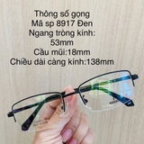 Gọng kính titanium 8912 8915 8917 8918 nửa khung thời trang nam siêu nhẹ siêu bền OURESS