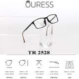 Gọng kính nhựa dẻo tr90 thời trang nam nữ Ouress 2528
