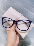 Gọng kính unisex nhựa Acetate cao cấp, dáng mắt mèo thời trang W304