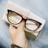 Gọng kính unisex nhựa Acetate cao cấp, dáng mắt mèo thời trang 8369