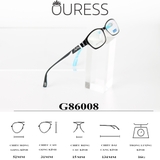 Gọng kính nhựa 86008 thời trang nam nữ cá tính siêu bền OURESS