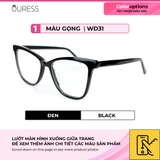 Gọng kính unisex nhựa Acetate cao cấp, dáng mắt mèo thời trang WD31