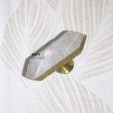 Tay nắm tủ HEALING CRYSTAL HEXAGON KNOB | Đồng, Đá tự nhiên