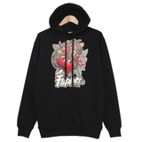 URBAN heart hoodie black FT0137