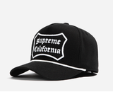 FLIPPER Nón lưỡi trai ballcap Black G6 NN257 - M 캘리포니아 패치 검정